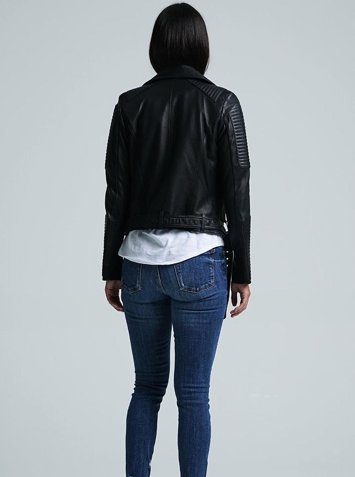 BLAKE LEATHER BIKER JACKET