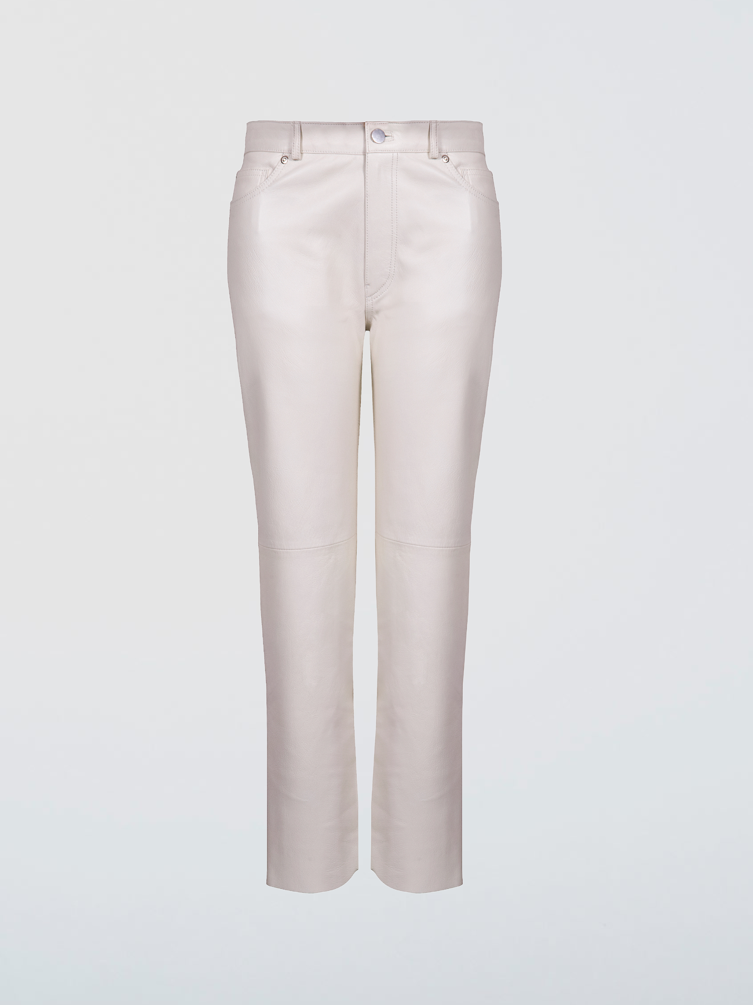 TATE LEATHER PANT - COCONUT