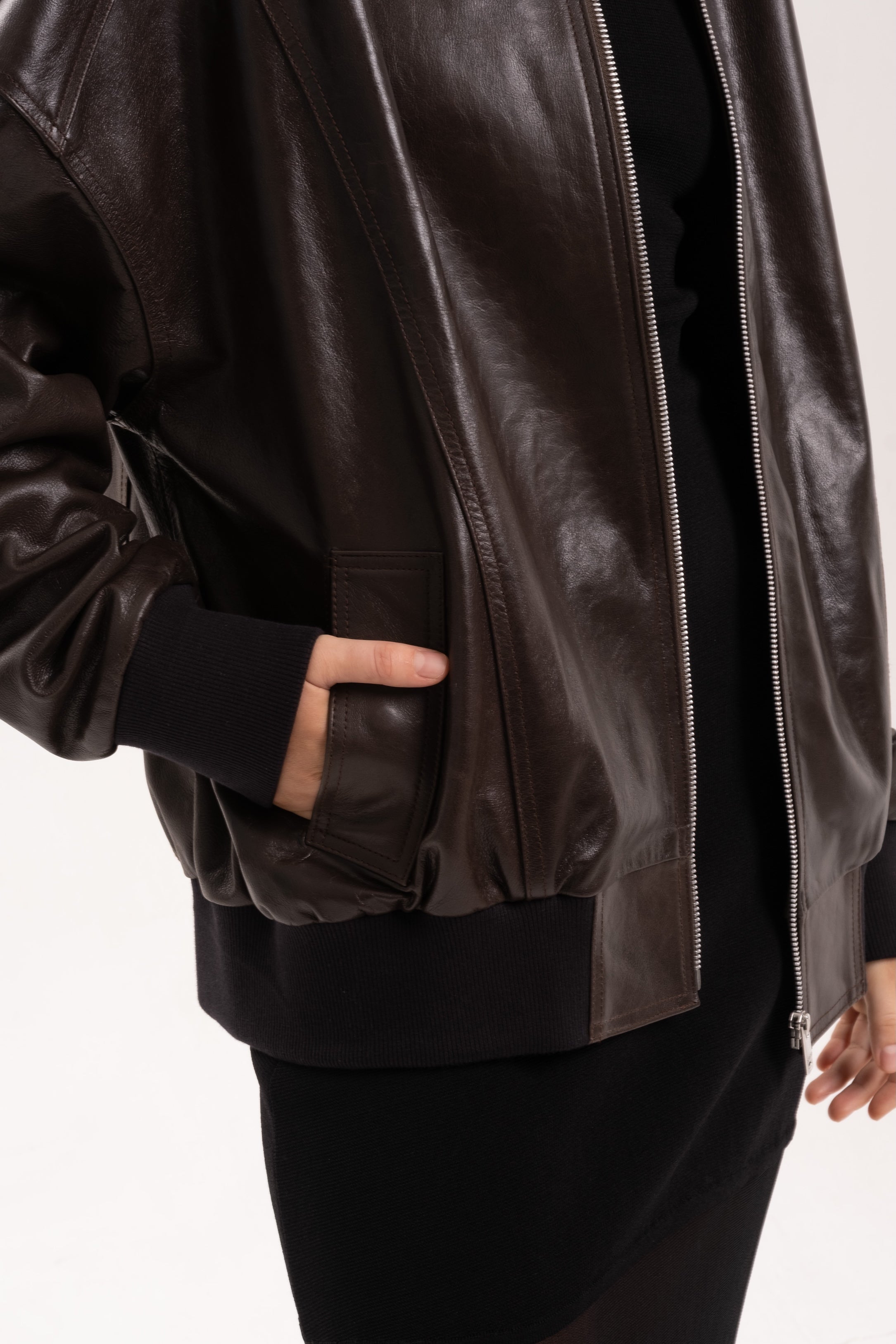 BLAIR BOMBER - BITTER CHOCOLATE