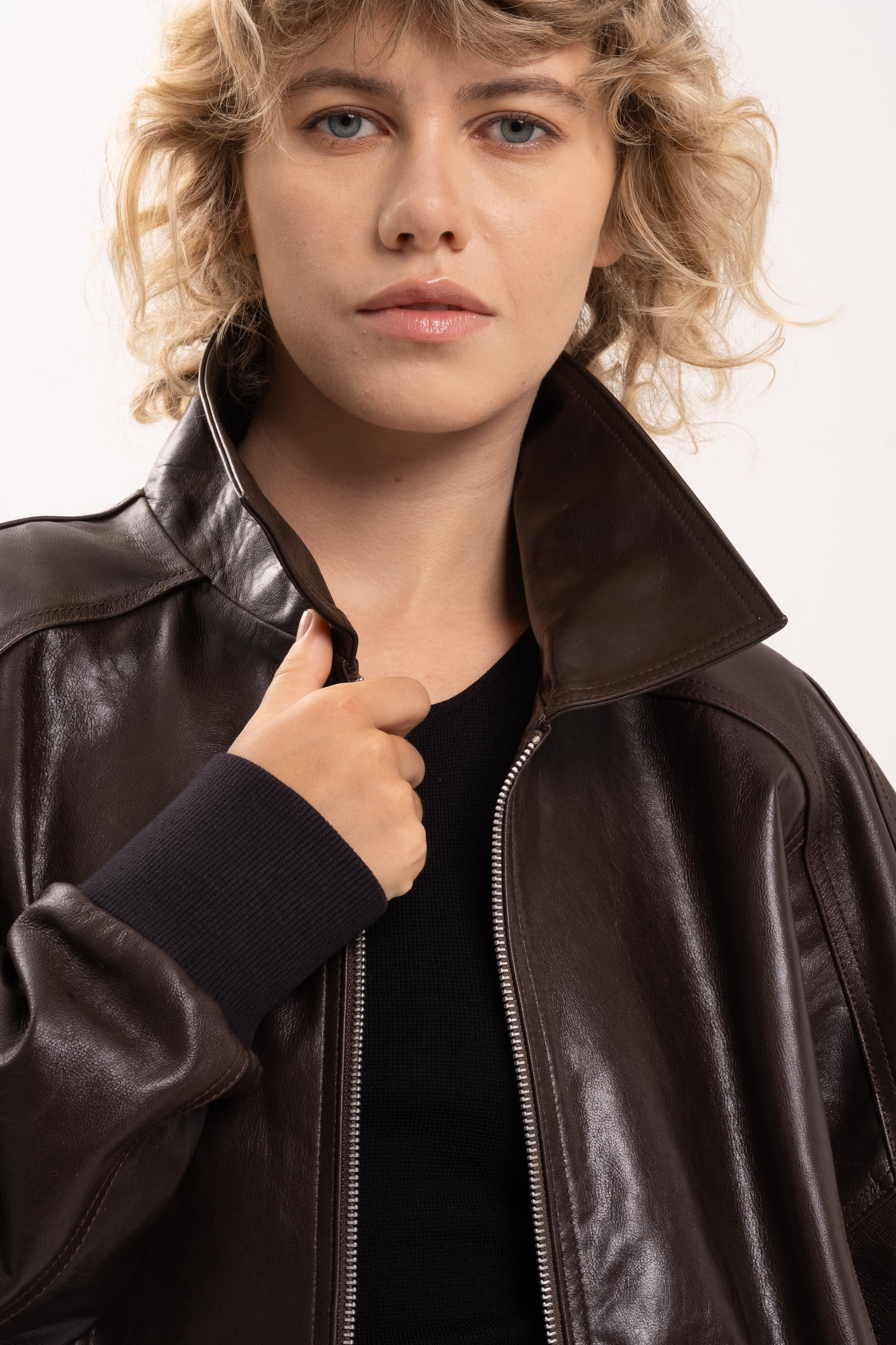 BLAIR BOMBER - BITTER CHOCOLATE