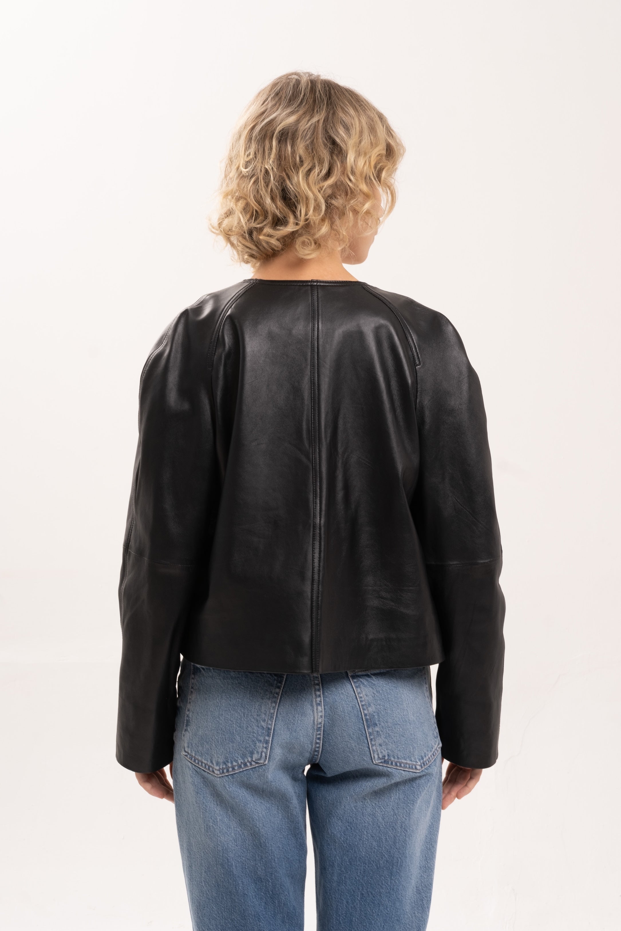 VALENTINA SUEDE JACKET - BLACK