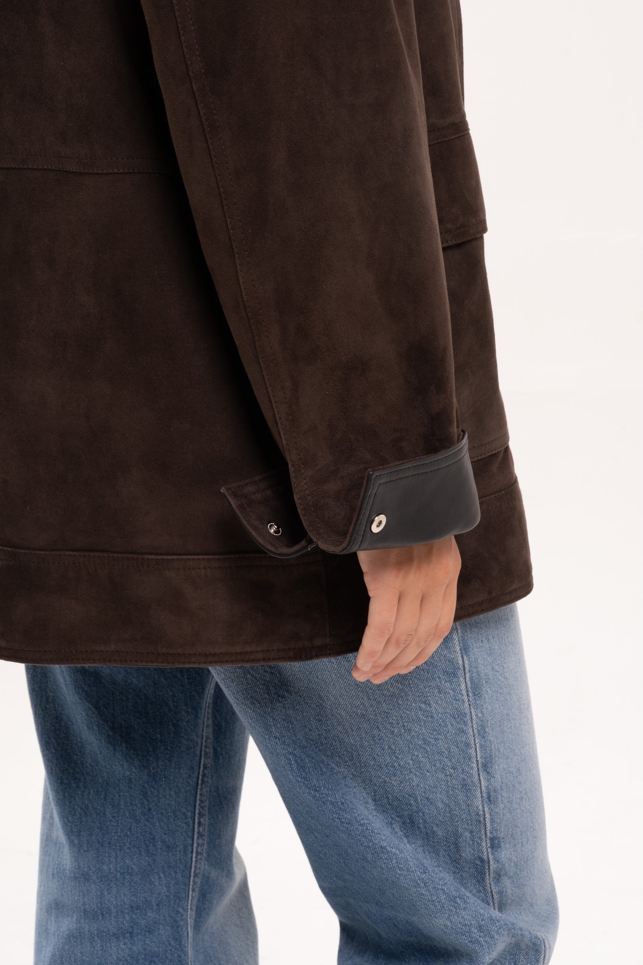CARR SUEDE JACKET - ESPRESSO + BLACK
