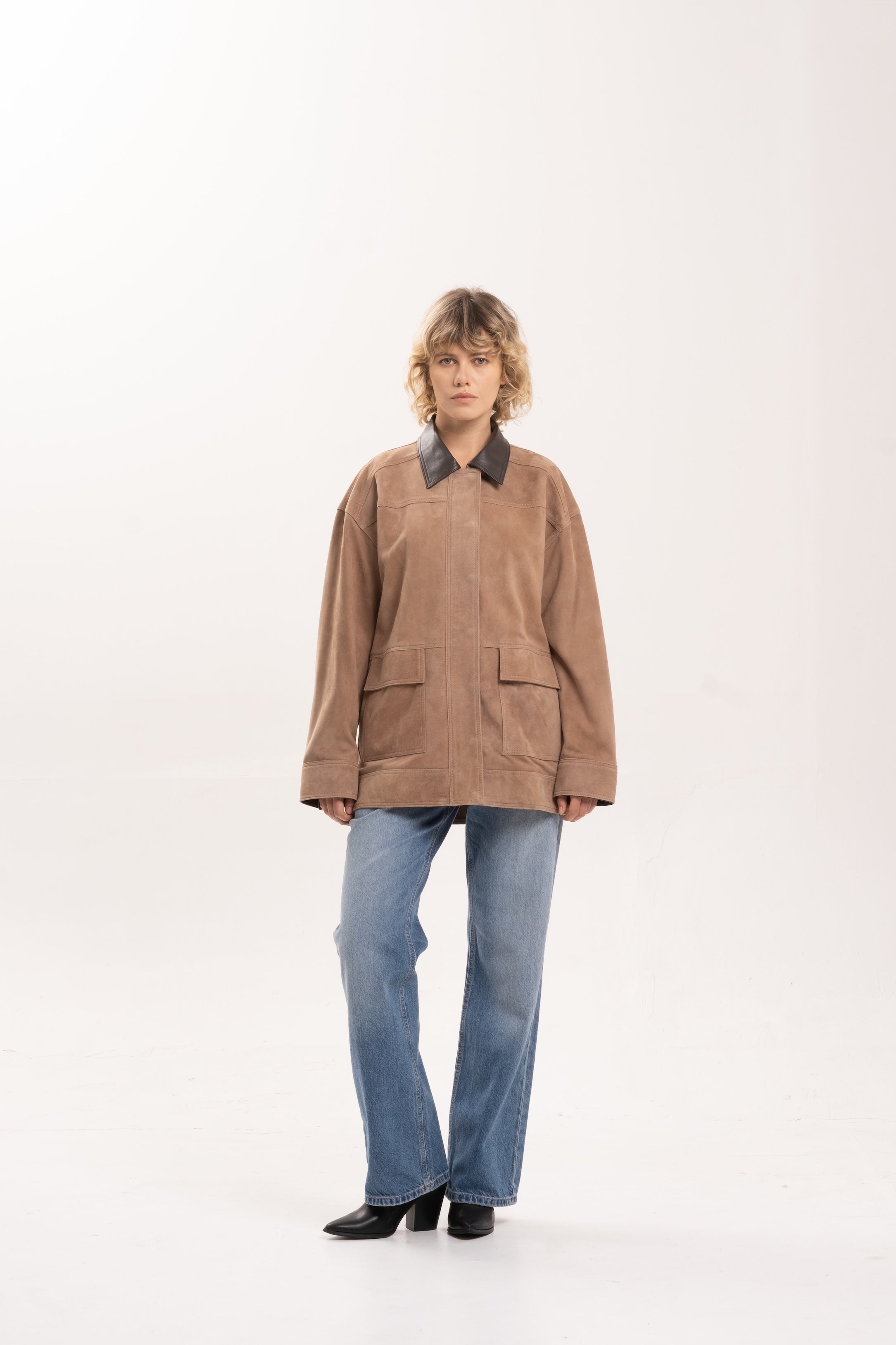 CARR SUEDE JACKET - MOCHA + CACAO