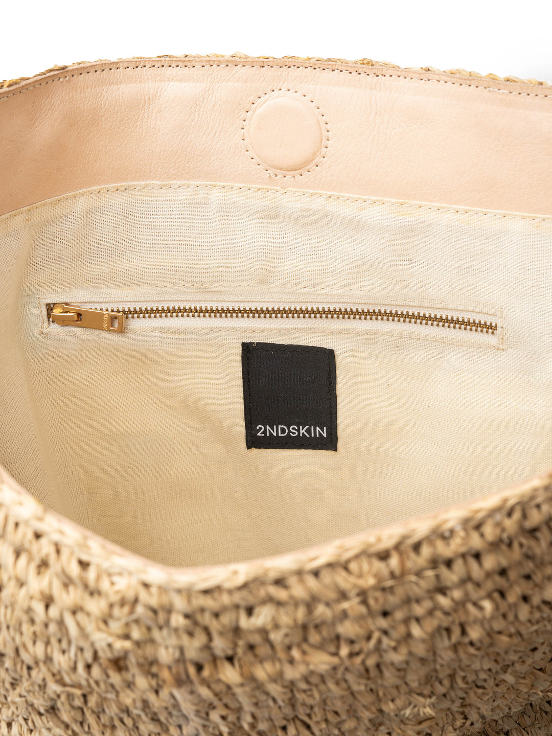 LAYLA XL RAFFIA BUCKET BAG - NATURAL – 2NDSKIN THE LABEL