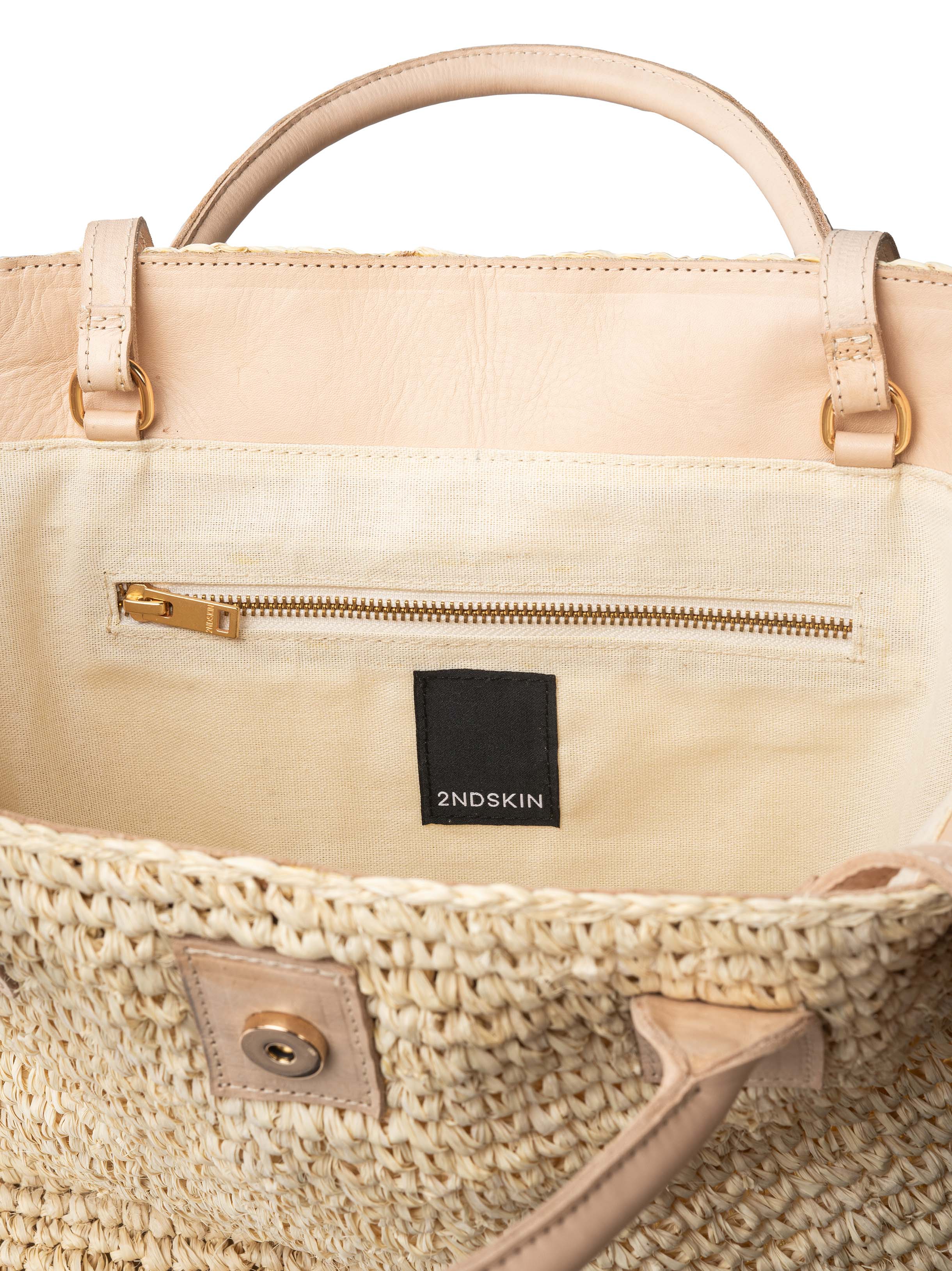 RUBY RAFFIA TOTE BAG - NATURAL