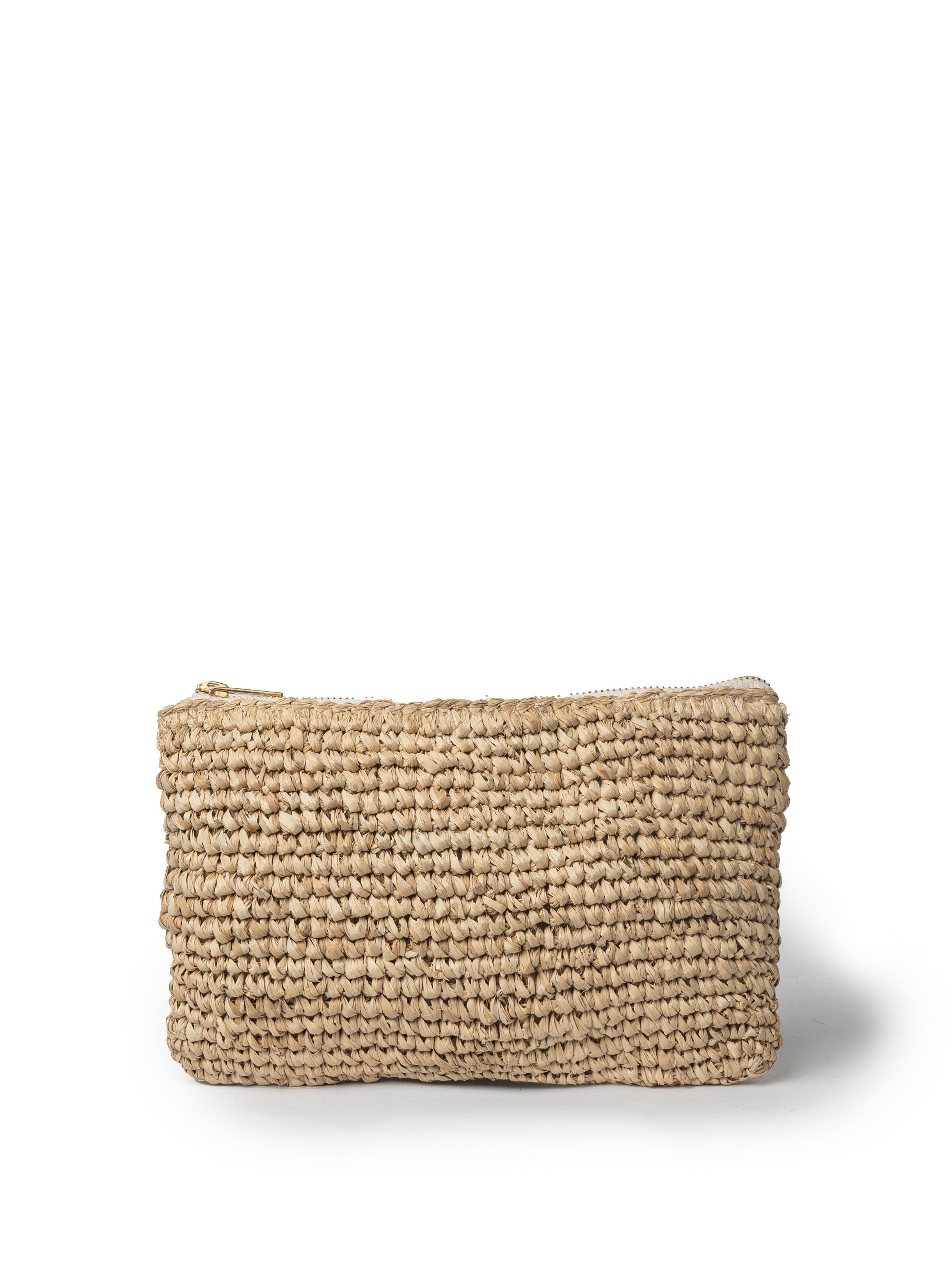 LAYLA RAFFIA BUCKET BAG - NATURAL