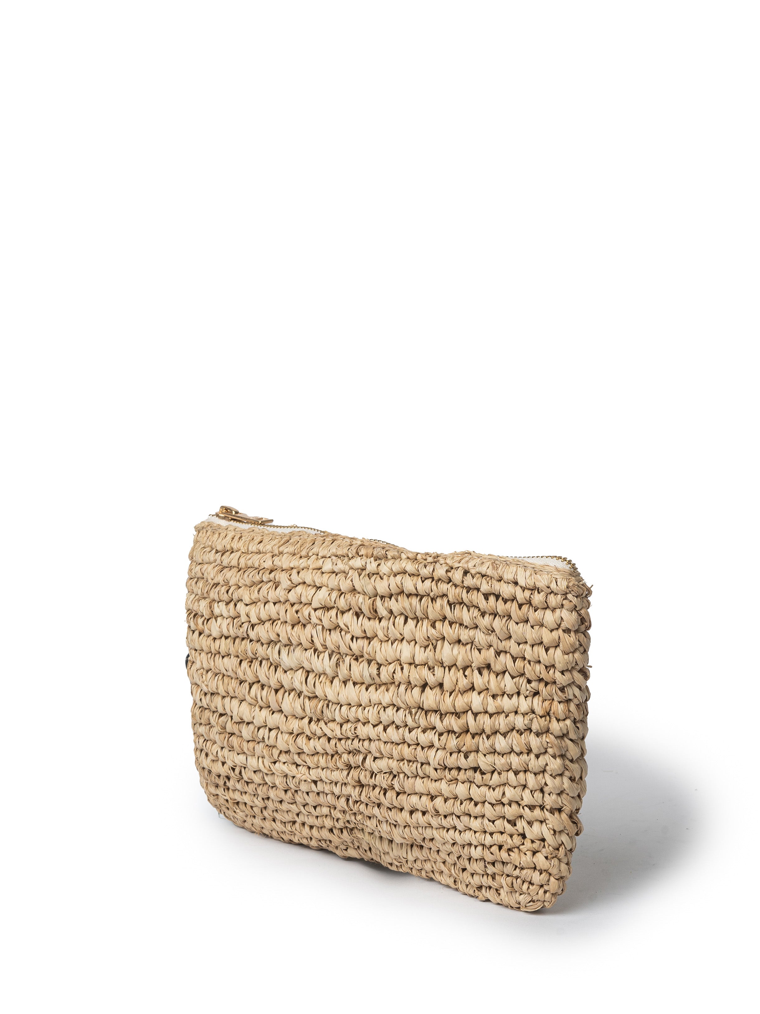 LAYLA RAFFIA BUCKET BAG - WHISKEY