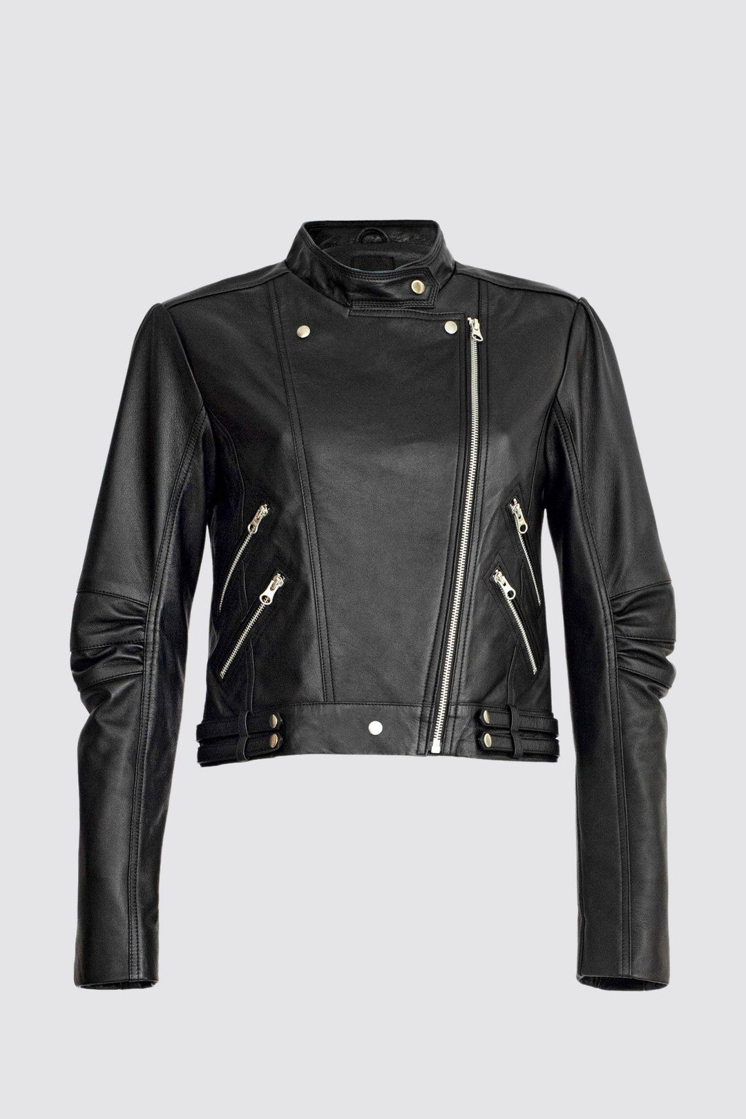 IMOGEN LEATHER BIKER JACKET - BLACK – 2NDSKIN THE LABEL