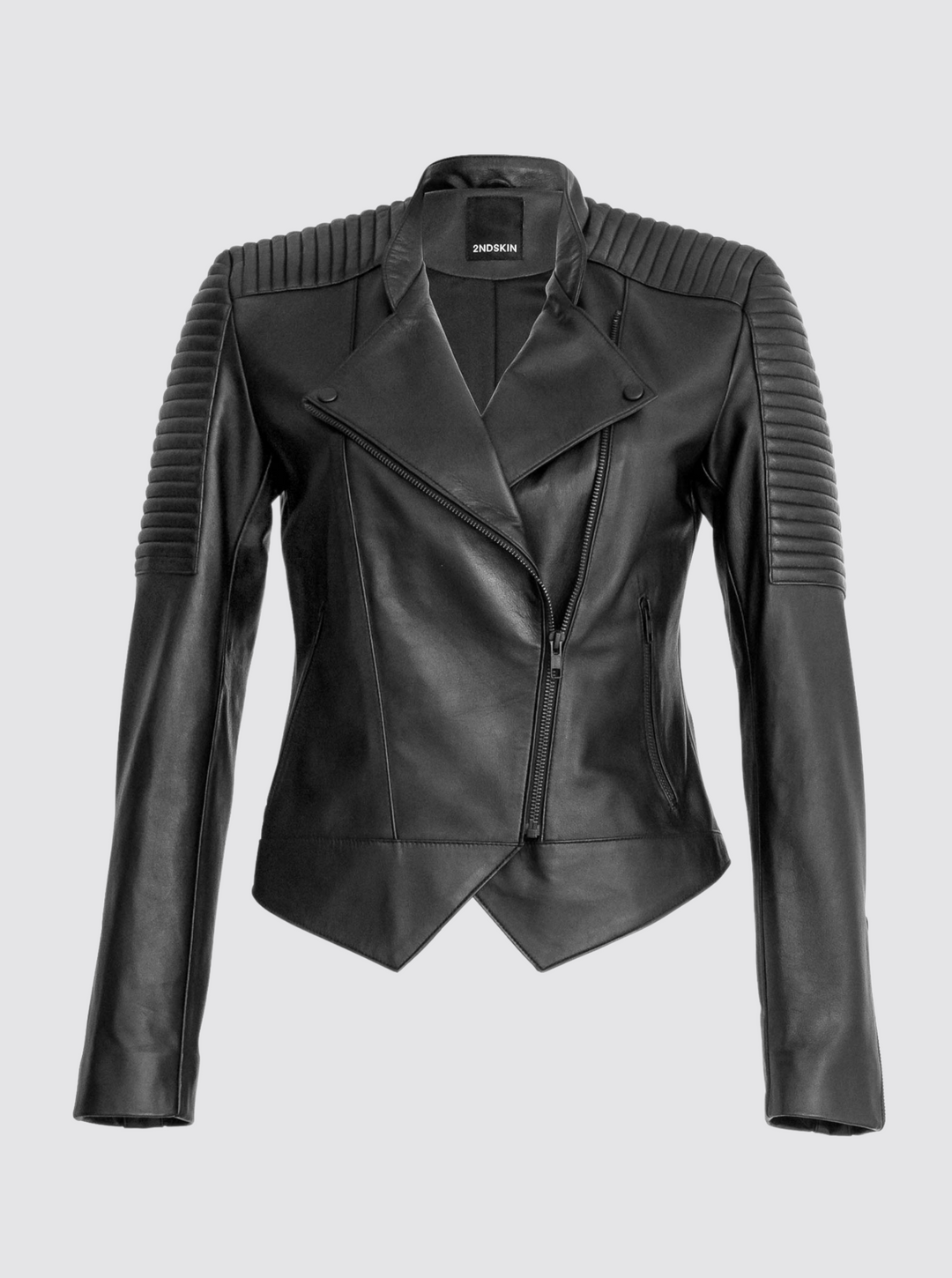 MIMI LEATHER JACKET - BLACK – 2NDSKIN THE LABEL